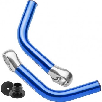 Рога на руль MT-C04A алюминиевые синие Рога на руль MT-C04A алюминиевые синие