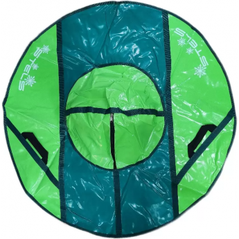 Санки надувные (тюбинг) STELS 125 см, усиленные тент без камеры СН050.125, зеленый/салатовый+зелёный