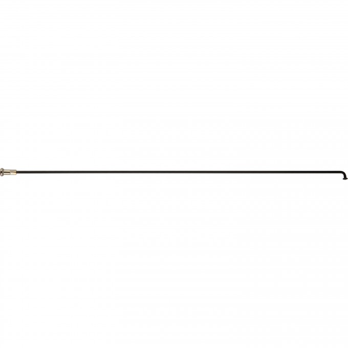 Спица с латунным ниппелем 132 мм, стальная черная 490074