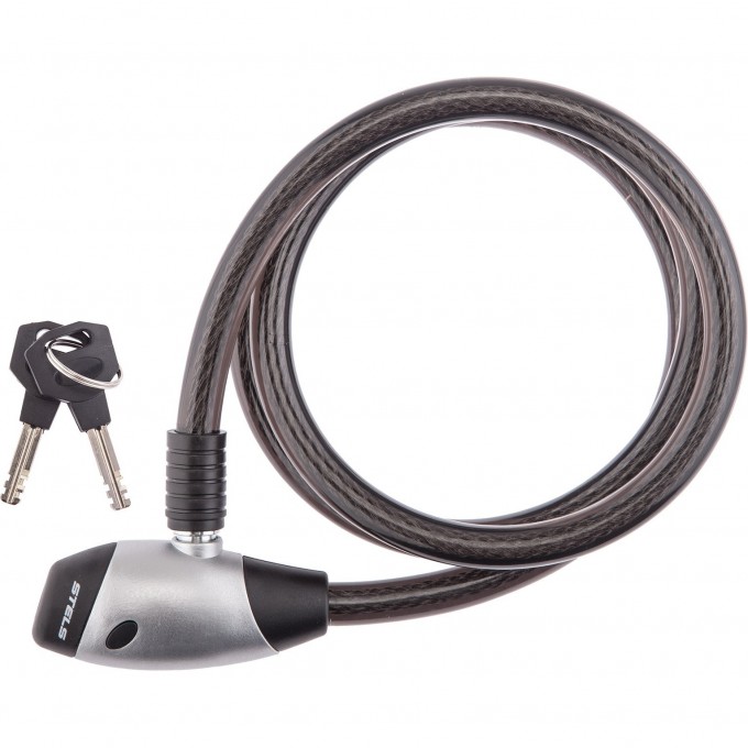 Трос-замок STELS 84812, 15х1500 мм, чёрный 540076