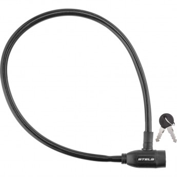 Трос-замок STELS 86108 длина 800 мм, чёрный