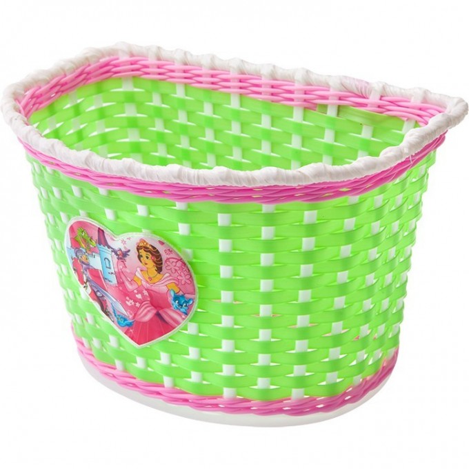 Велокорзина HL-BS02 бело-салатовая 270078