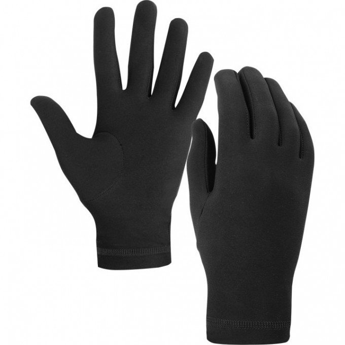 Велоперчатки IG-627 лёгкие зимние полноразмерные чёрные p. L 380052