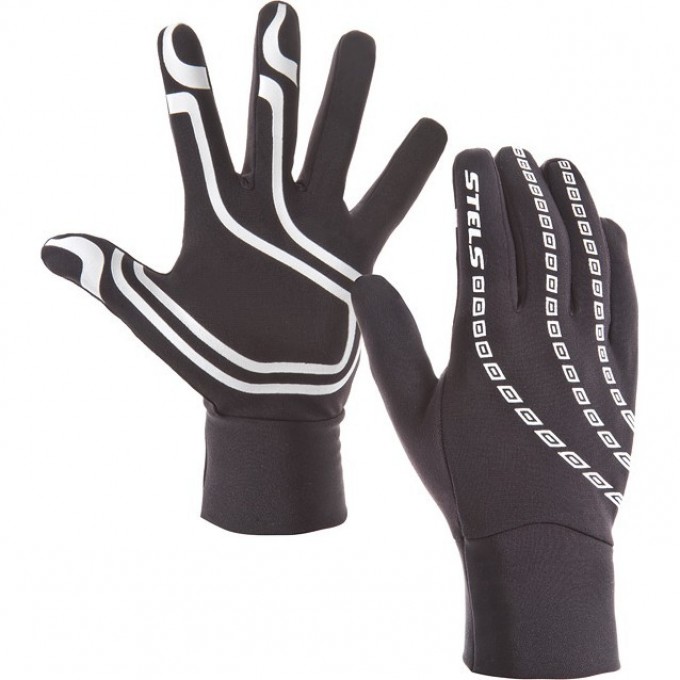 Велоперчатки STELS WCG 43-0078 легкие зимние полноразмерные бело-чёрные p.L 380147