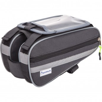 Велосумка STELS ТВИН вс040.018.1.1 на раму с чехлом для телефона Велосумка STELS ТВИН вс040.018.1.1 на раму с чехлом для телефона